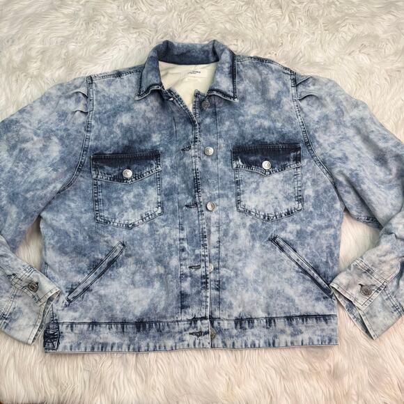 Isabel Marant Iolinea Jean Jacket Size 42 (US 10) Acid Wash 90s Aesthetic - Picture 6 of 12